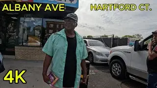 WALKING TOUR ALBANY AVE HARTFORD CT JAMAICANS LARGEST COMMUNITY in USA!!!