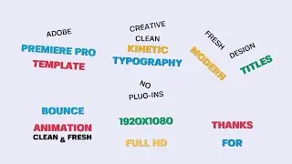 Kinetic Titles Premiere Pro Templates
