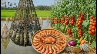 Harvesting Giant River Prawns and Gardening | A Day In The Countryside