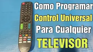 Como Programar CONTROL REMOTO UNIVERSAL PARA Cualquier TV 