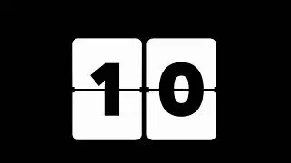 Countdown 10 - 0 || White - Black Screen