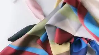 Pocket fashion custom printing pure silk square scarf from chinese factory