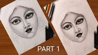  ✨ Maa Durga Charcoal Pencil Drawing | Goddess Durga Realistic Sketch | Navratri Special Art ✨