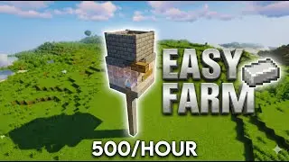 EASY Minecraft Iron Farm Tutorial | 100% Efficient!