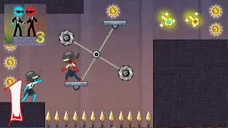 Stick Red and Blue 3 Gameplay Walkthrough Part 1