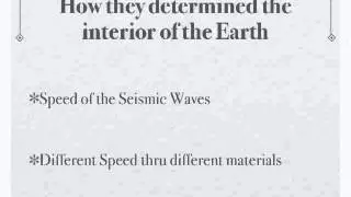 Interior of the Earth Notes with audio