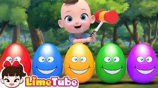 Bunte Eier zerdr&uuml;cken! 🚨 Was steckt wohl darin? | Kinderlieder und Geschichten | LimeTube