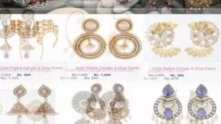 polki earrings with price, polki earrings, polki earrings online India