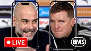 🔴 VERTICAL LIVE | Pep Guardiola and Eddie Howe | Man City 2-1 Newcastle