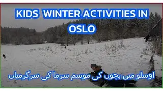 Scandinavian winter | Kids Winter Activities | Oslo, Bj&oslash;rndal idrettspark | Sledding | Norway |   🇳🇴