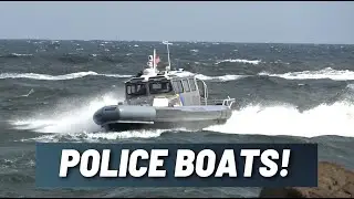 Police Boats, Coast Guard Boats, Rescue Boats at Manasquan Inlet