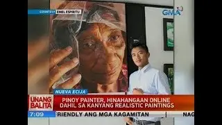 UB: Pinoy painter, hinahangaan online dahil sa kanyang realistic paintings