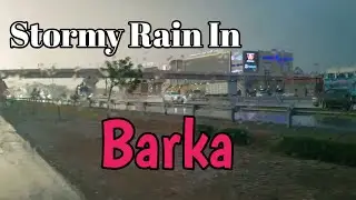 stormy rain in Barka Muscat this evening,Rain with strong winds, Muscat Oman