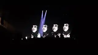 Alice Cooper performing 