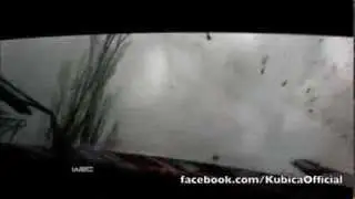 WRC Monte Carlo Rallye 2014 - Robert Kubica Crash/Accident On Board/In Car (Car goes on Fire!)