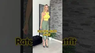Chic Yellow Crop Top & Olive Pants Look ⚡ Summer Fashion!
