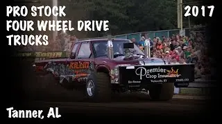 NTPA 2017: Pro Stock Four Wheel Drive Trucks | Tanner, AL | Let's Go Pulling