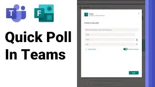 How to create a quick poll in Microsoft Teams [2021]