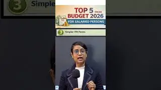 Top 5 by Budget 2026 for Salaried & Pensioners #budget2026 #tax #money #finance