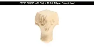 4PCS Wooden Furniture Legs Solid Wood Carved Sofa/Chair/Table/Wardrobe/Loveseat Feet for Home Decor