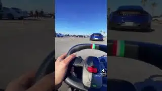 Ninebot go kart vs Super cars !!rev off