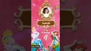 Princess Theme Video Invitations