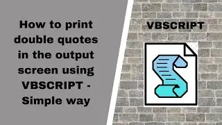 How to print name in double quotes on output screen | Single Quotes or Double Quotes in  String O/P
