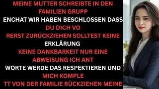 Meine Mutter schrieb im Familienchat Tritt zurück Also schloss ich alles ab
