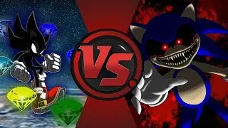 Dark Sonic vs Sonic.EXE! (Sonic X vs CreepyPasta) Cartoon Fight Night!
