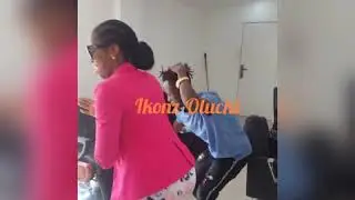 OMG😲😲Mzvee just twerked on Ikonz new song titled Oluchi and also battled with ikonz