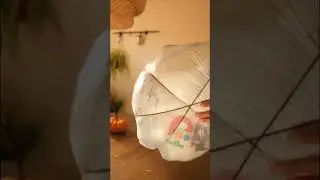 DIY trash pumpkin - low waste fall decor