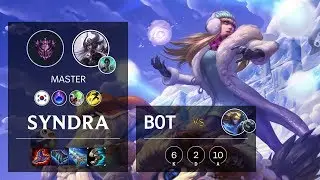 Syndra Bot vs Ezreal - KR Master Patch 10.12