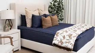 Meet Maverick! (Blue Denim Zipper Bedding By Beddy's)
