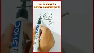How to check if a number is divisible by 9 #shorts #shortsfeed #mathstricks #ssc