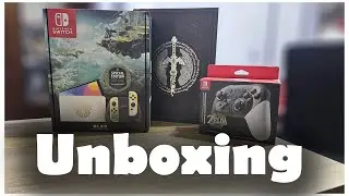 Unboxing Zelda Tears of the Kingdom Switch Official guide and Pro controller #nintendoswitch #zelda