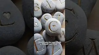 POV you carve gifts from Stone 🎁 #pov #stone #craft #letters #carving
