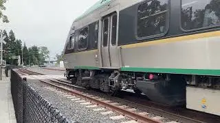 @OfficialETandM Full video of Rare 3 car smart and Railroad Crossing Malfunction! 116, 118, and 115.