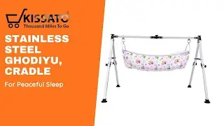 Stainless Steel Foldable Baby Cradle | Indian Ghodiyu Palna Swing with Storage Bag