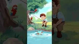 Fisherman Moral Story in Bangla #catoon  #fisherman  #babycartoon  #shortstory  #funny #cute