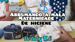 Mala Maternidade de higiene do baby. #enxoval #maedemenino #maternidade #maternidadereal #gravidez 