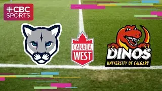 Canada West: Men's Soccer - Mount Royal Cougars vs Calgary Dinos | #CBCSports