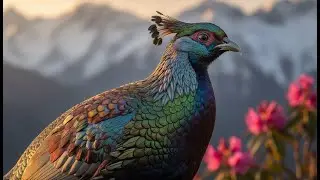 Is This The World's Most COLORFUL Bird? Himalayan Monal 4K | Rare Nature Sleep & Healing Sounds