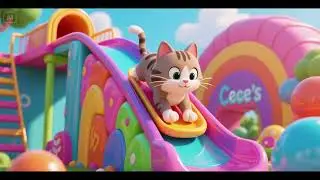Cece&rsquo;s Kitty Cat Slide and Glide 😺🎶🛝 | Nursery Rhymes & Kids Songs