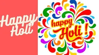 Happy Holi Drawing Using Python Turtle Graphics