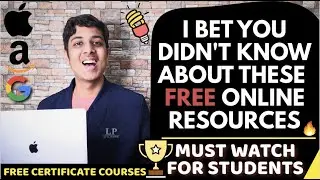 FREE Online Resources for Students | FREE Certificates? [2020] | Yash Garg