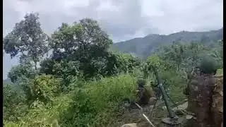 Tatmadaw Soldiers Cheer as the MIG-29 Drop Heavy Bombs