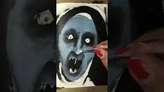 the Nun, Valak #valak #theconjuring #sketchbook #sketchbookart #artandcraft #darkart