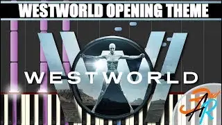WESTWORLD (Opening Theme) Piano Tutorial / Cover SYNTHESIA + MIDI & SHEETS