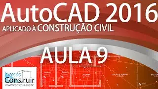 AutoCAD 2016 Aula 9/31: Paredes externas │Polyline, Explode, Join e Offset (CURSO GRATUITO)