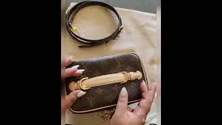 Transforming my Louis Vuitton Nice Mini into a crossbody bag 🤩
